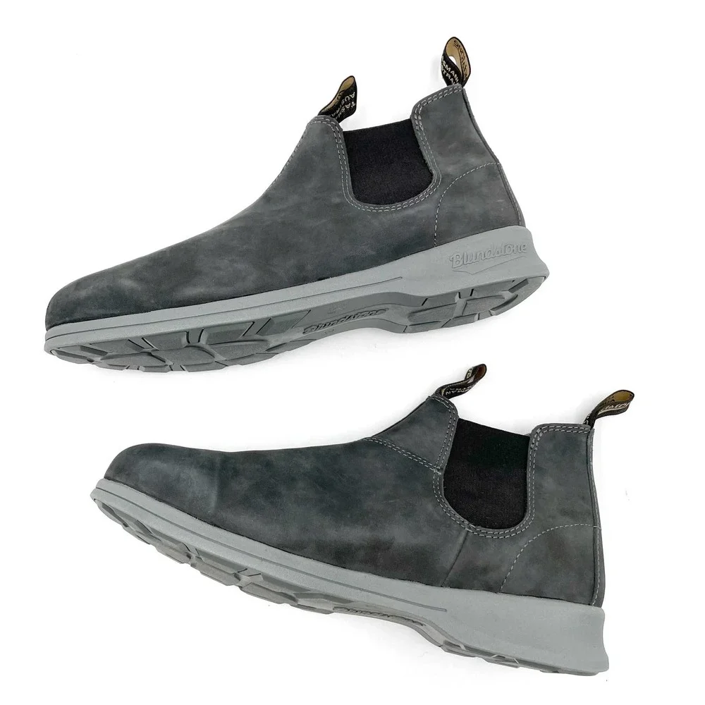 New Blundstone 1398 Gray Suede Leather Chelsea Boots Men's Sz 11 US - Picture 7 of 9